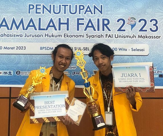 Dua Mahasiswa UNTIDAR Raih Juara 1 dan Best Presentation Lomba Esai Mahasiswa Tingkat Nasional Muamalah Fair 2023